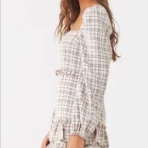 Plaid Print Mini Dress